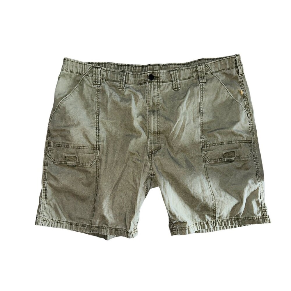 B2 Wrangler Cargo‎ Green Shorts Men's Size 44 Fishing Front Pockets